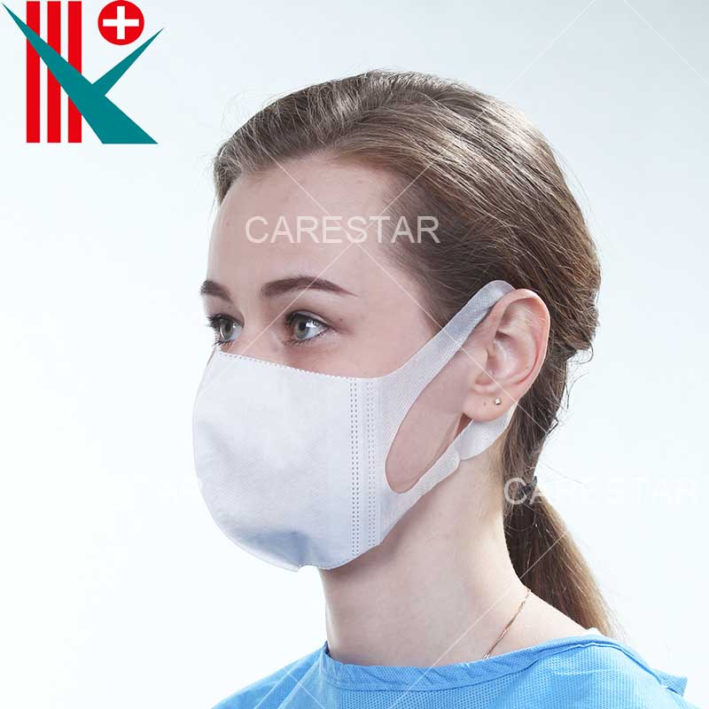 Foldable 3 Ply Face Mask w/ Ear Loop