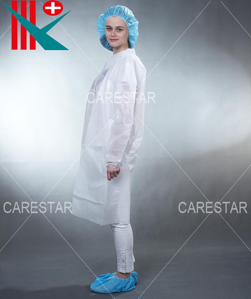 PE Coated PP Lab Coat