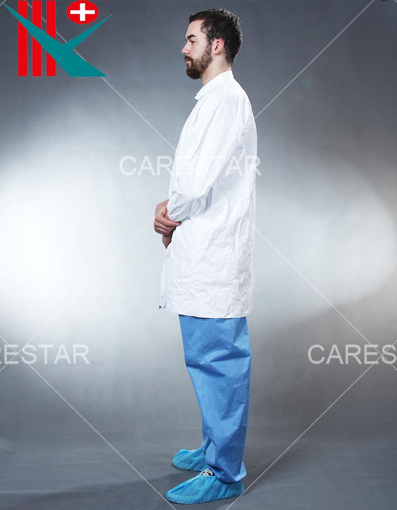 Microporous Lab Coat W/ Zipper